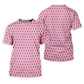 Funny Middle Finger Pink Men's Golf Shirt, Breast Cancer Golf Shirt, Fun Golf Shirts For Men