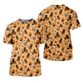 Black Cat Pumpkin Halloween Golf Shirt, Orange Golf Shirt, Mens Golf Polo Shirts, Golfing Apparel