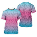 Stick Figure Couple Pink Blue Fun Men's Golf Polos, Unique Gift For Golfer, Polo For Men