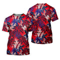 Tropical Sunset Mens Golf Polo ShirtMens Goft Shirt, Christmas Golf Gift