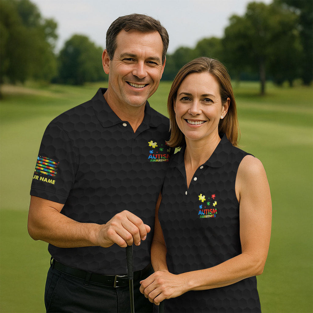 Autism Awareness Always Unique Totally Intelligent Sometimes Mysterious Golf Shirts For Men, Polo Shirts For Men