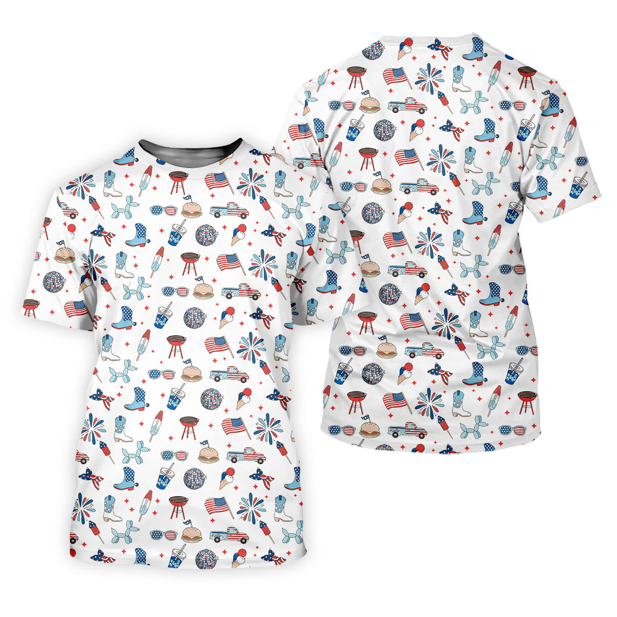 Red White and Blue Men's Golf Polo ShirtMen's 4th Of July Shirts, USA Golf Shirt, Gifts For Golfing Dad