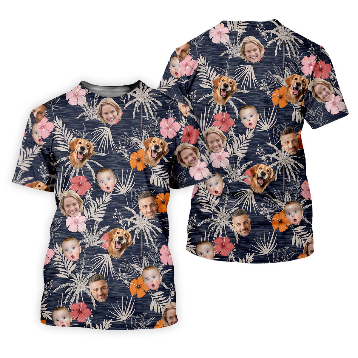 Mens Black Hawaiian Shirt, Hawaiian Shirts With Faces, Men Polo Shirt, Best Gifts For Men Golfers
