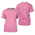 Funny Stick Figure Men's Golf Shirt, Pink Golf Shirt, Golf Shirts For Men, Fun Golf Shirt For Men