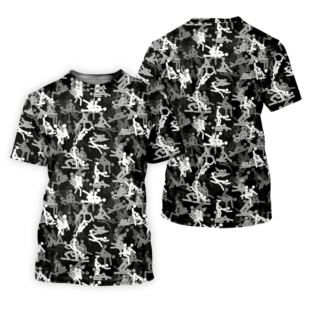 Black And White Funny Couple Mens Golf Polo Shirts, Cool Golf Gift, Golfing Apparel