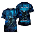 Not All Who Wander Are Lost Bigfoot Men's Golf Polo ShirtFunny Golf Shirt, Dad Golf Gift