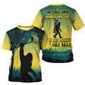 Bigfoot Men's Golf Polo ShirtGolfing Apparel, Mens Golf Gift, Funny Golf Shirt