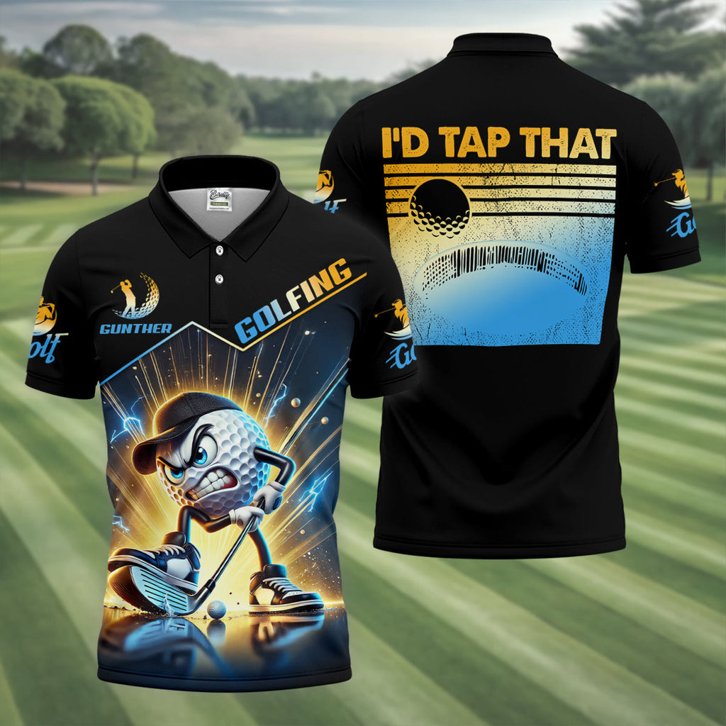 I'd Tap That Fun Golf Shirt, Golf Tops For Men, Golf Shirts For Men, Golf Gift For Men