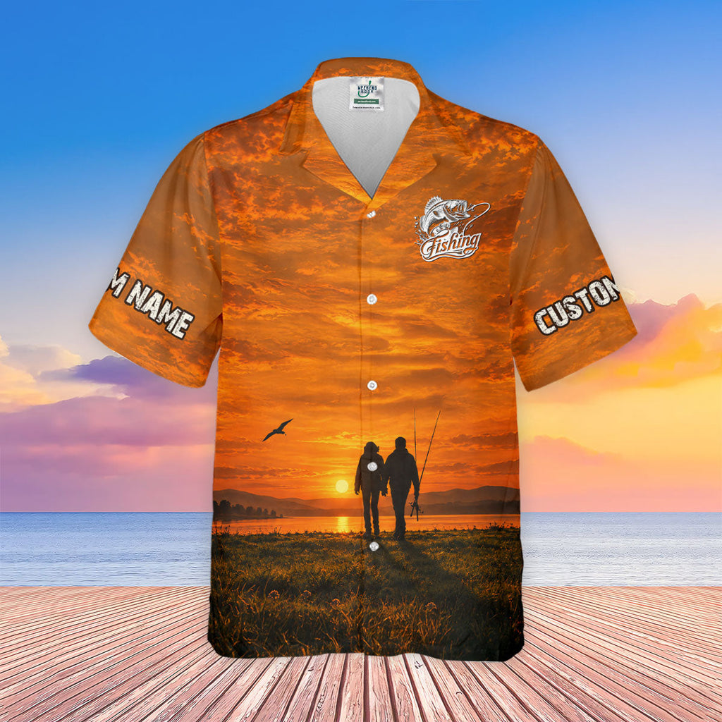 My Wife Is Still My Best Catch Sunset Fishing UPF Shirt, Womens Fishing Shirt, Bass Fishing Shirt