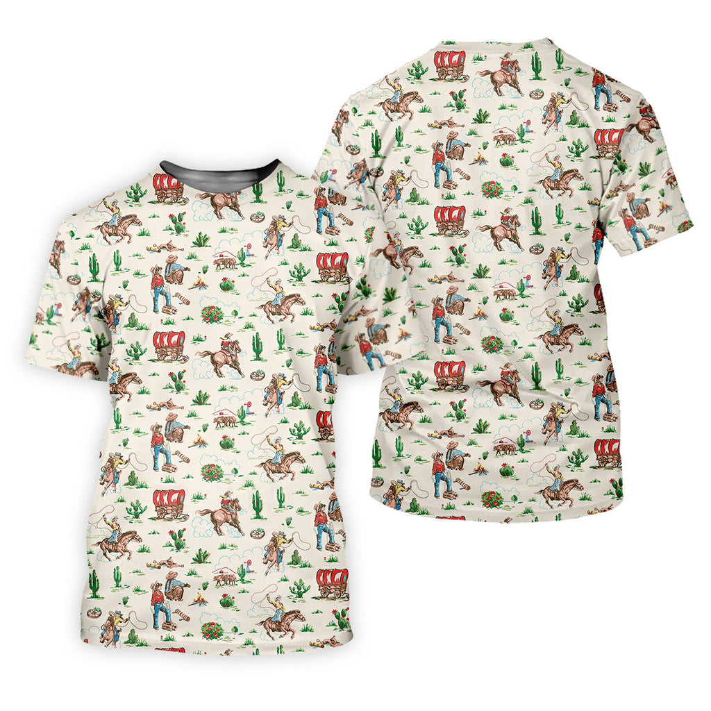Cowboy Western White Polo Shirt Mens, Cute Golf Outfit, Matching Golf Shirt, Men's Golf Polo