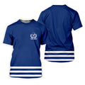Blue And White Striped Golf Shirt, Golf Tops For Men, Mens Golf Polo Shirts, Cool Golf Gifts, Golfing Apparel