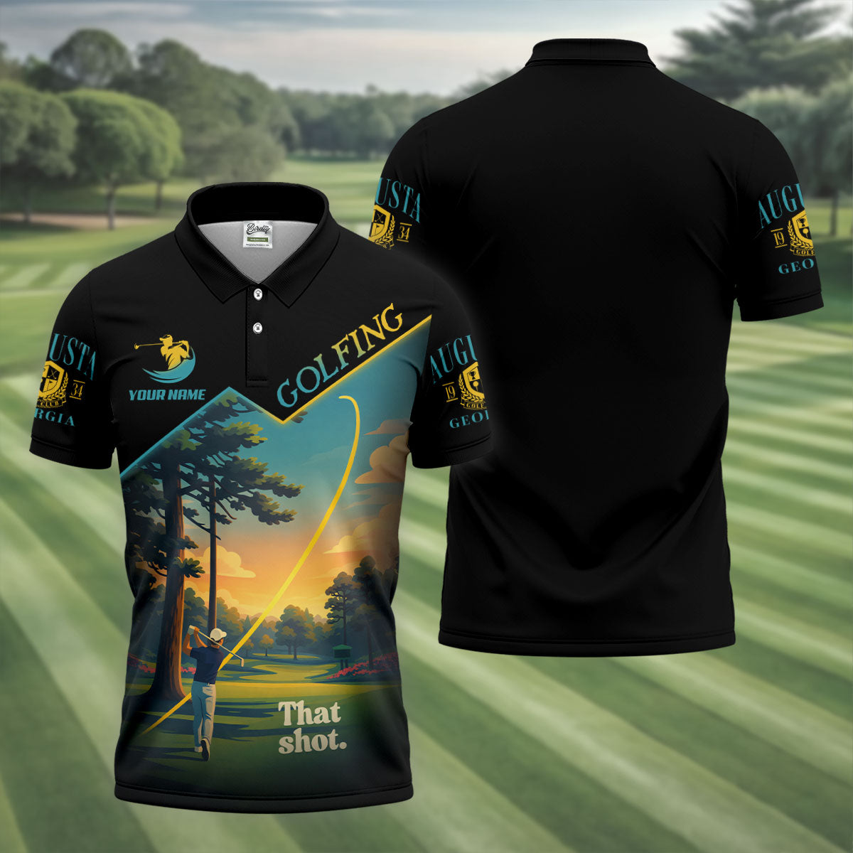 That Shot Augusta Georgia Golf Tournament Golf Shirts For Men, Performance Golf Shirt, Polo Shirts For Men