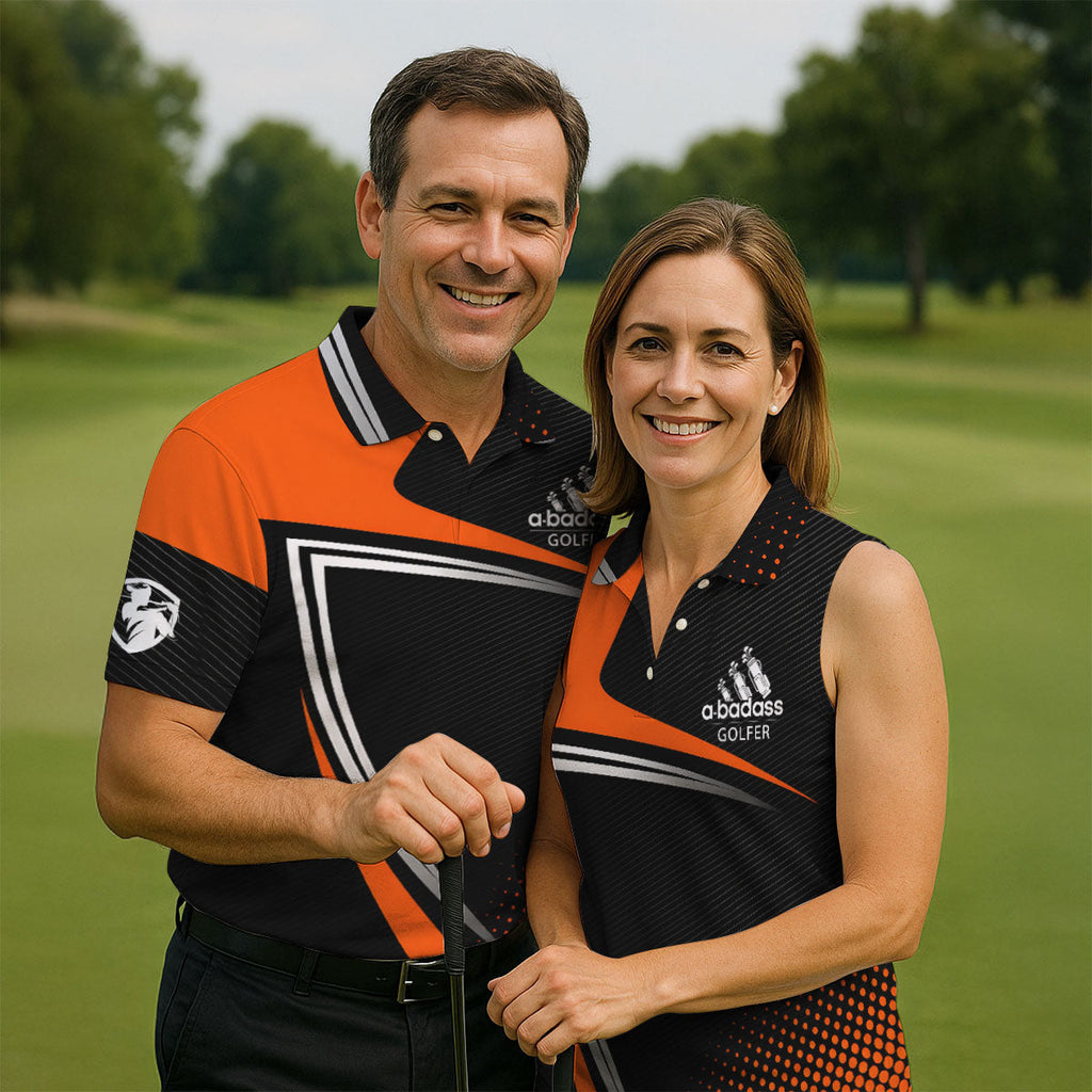 A Badass Golfer LGBT Support Golf Tops For Men, Gay Pride Month Celebrate Golf Shirts For Men