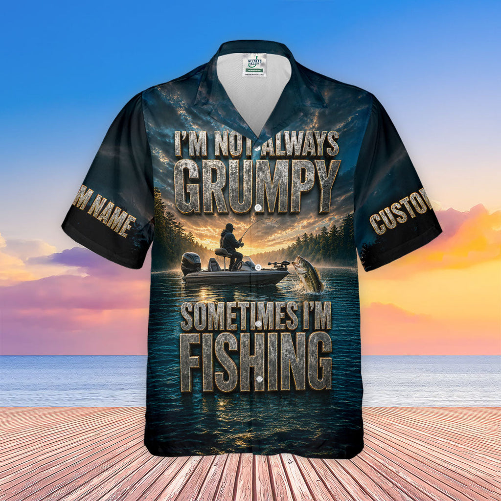 Im Not Always Grumpy Sometimes Im Fishing UPF Shirt, Fishing Shirts For Women, Fishing Shirt