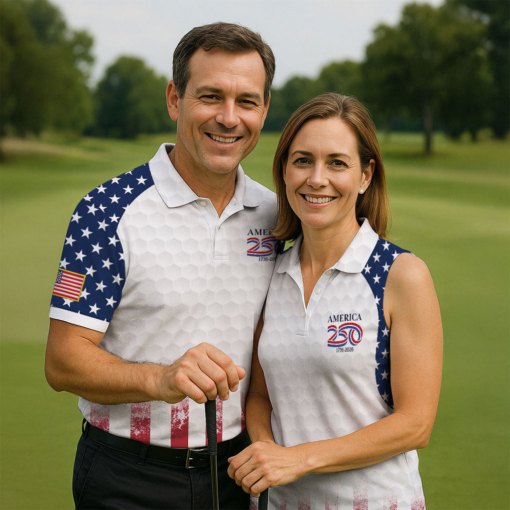 250th Anniversary Descendant Of A Patriot American Flag Golf Shirt, Patriotic 4th Of July Golf Shirts For Men