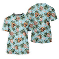 Pink Flamingo Hawaiian Shirt, Custom Team Shirt, Green Polo Shirt, Best Gifts For Men Golfers