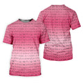 Pink Ombre Mens Funny Golf Shirts , Fun Golf Shirts For Men, Men Golf Polo Shirts, Cool Golf Gifts