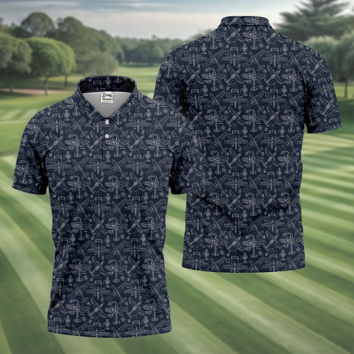 Aircraft Models Airplane Blueprints Golf Tops For Men, Polo Shirts For Men, Golf Shirts For Men