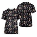 Michael Halloween Fun Men's Golf Polos, Classic Horror Characters Men Polo, Horror Movie Shirt