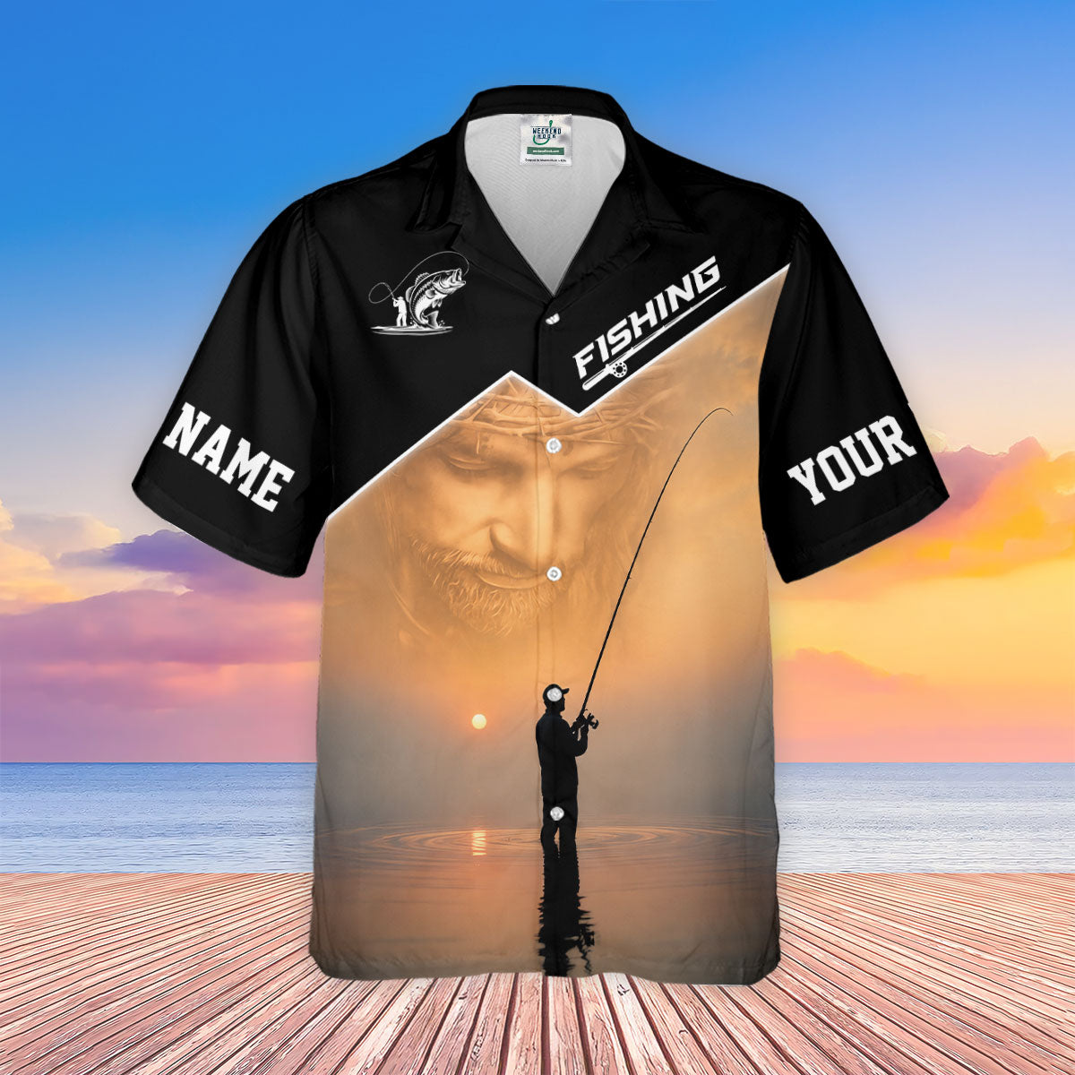 Go To Church Others Go Fishing And Think About God Fishing UPF Shirt, Mens Fishing Shirt