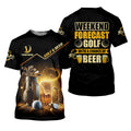 Golf And Beer Custom Men's Golf Polo ShirtBeer Golf Shirt, Gift For Golfers
