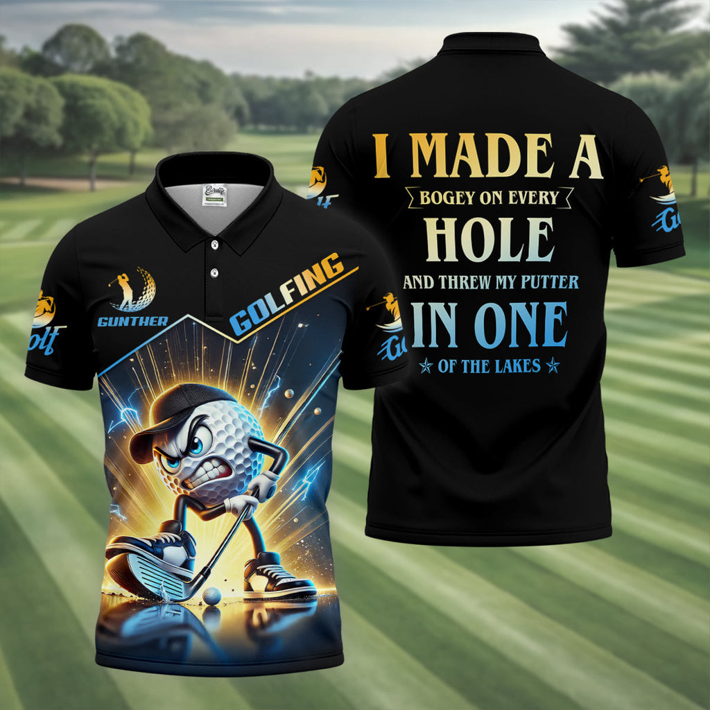 I Made A Bogey On Every Hole Fun Golf Shirt, Golf Shirts For Men, Polo Shirts For Men, Golf Gift For Men