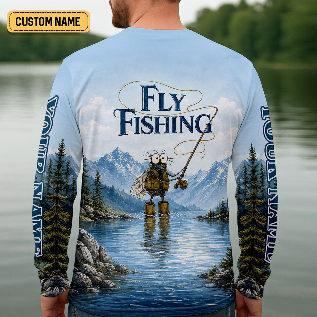 Caution I Love The F-Word Fly Fishing UPF Shirt, Mens Fishing Shirt, Fly Fishing Shirt