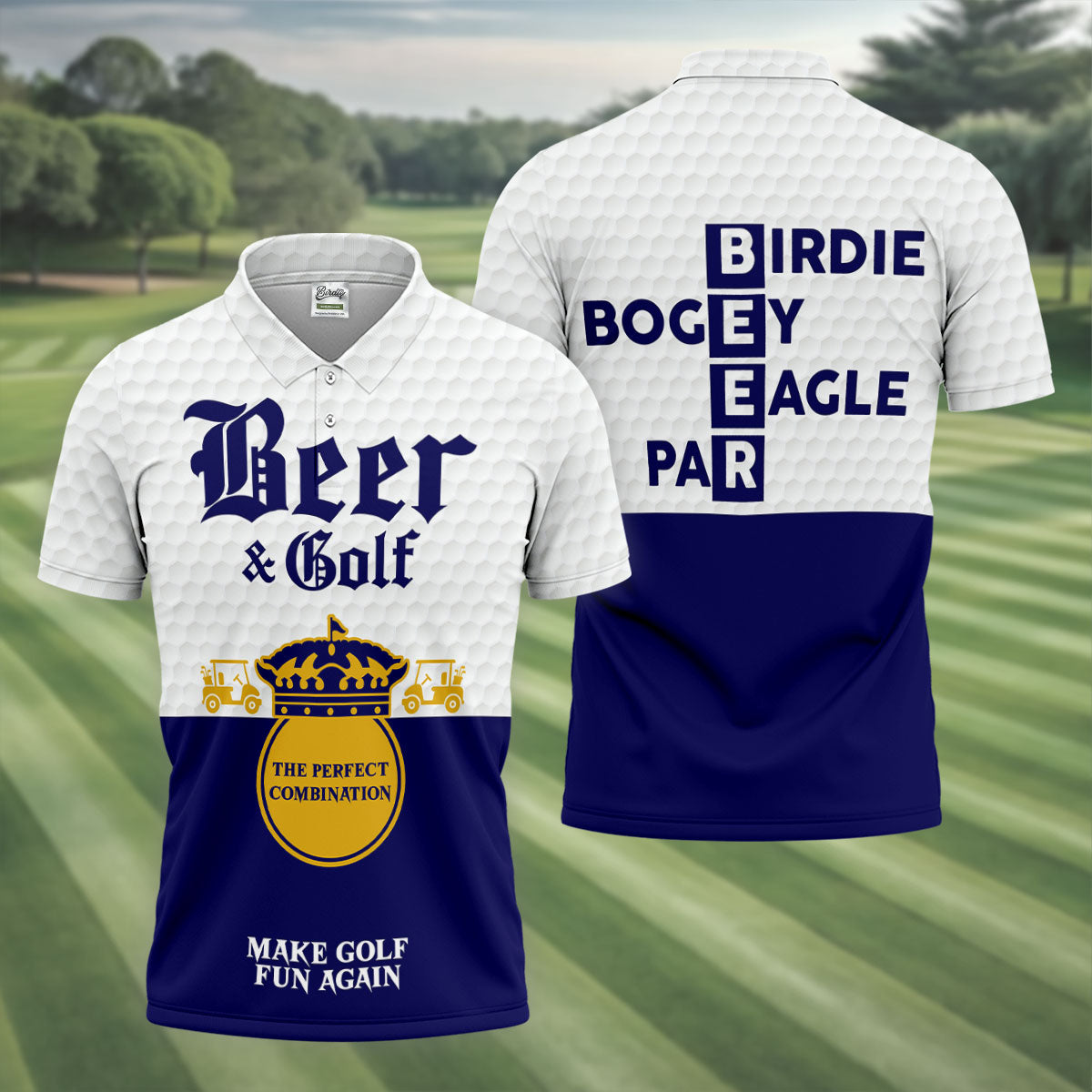 Beer And Golf The Perfect Combination Golf Tops For Men, Golf Shirts For Men, Polo Shirts For Men