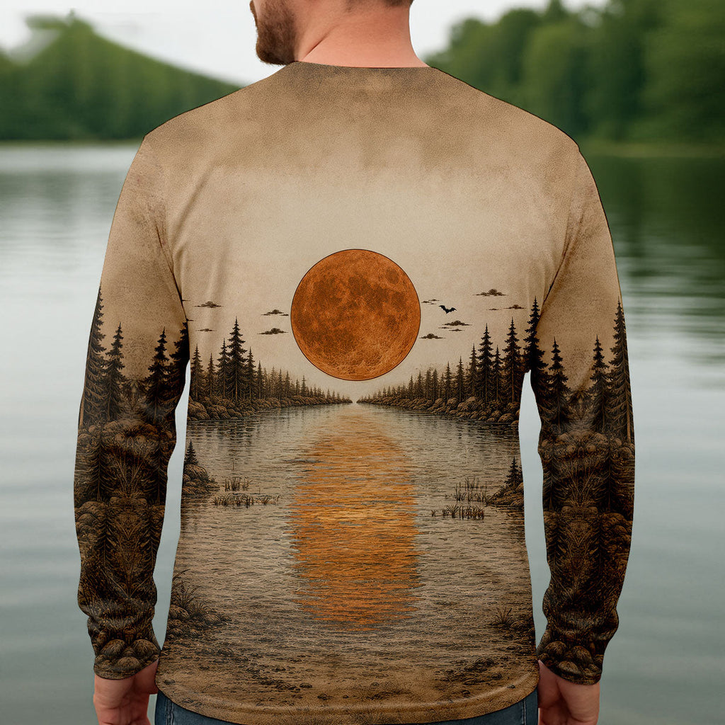 Trick Or Trout UPF Fishing Shirt, Fishing Shirts For Men, Halloween Fishing Shirt