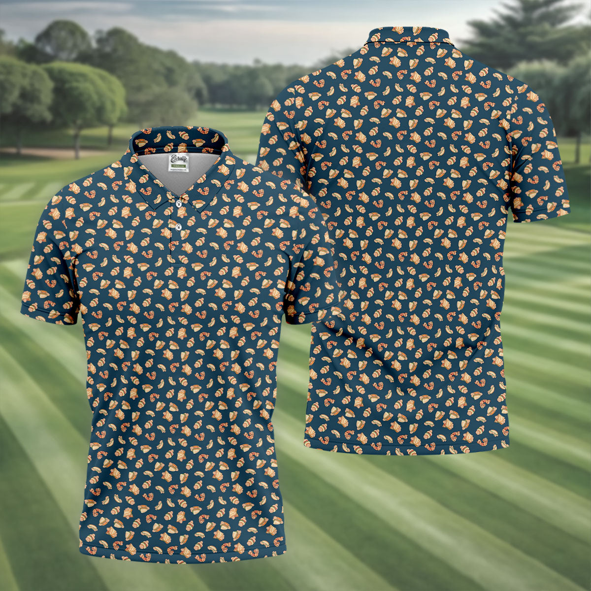 Dirty Funny Breakfast Golf Tops For Men, Valentine Golf Gift, Polo Shirts For Men, Golf Gift For Men