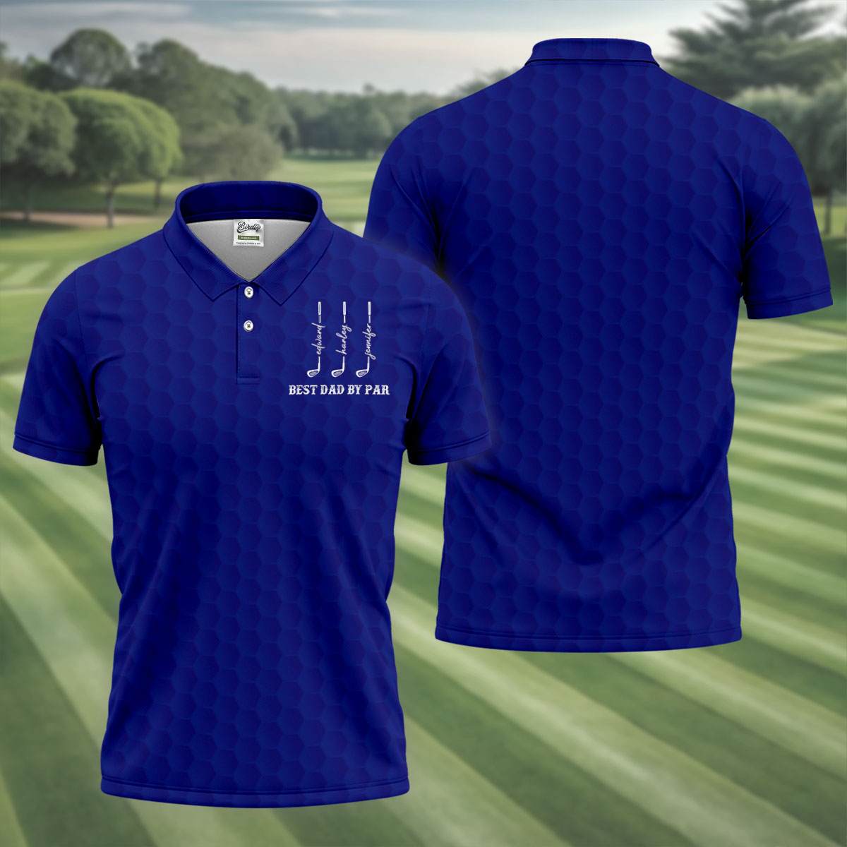 Best Dad By Par Father's Day Golf Shirt, Grandpa Golf Gift, Golf Gift For Dad, Polo Shirts For Men