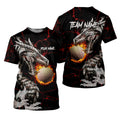 Flaming Dragon Custom Golf Polo ShirtDad Golf Gift, Golf Lover Gifts