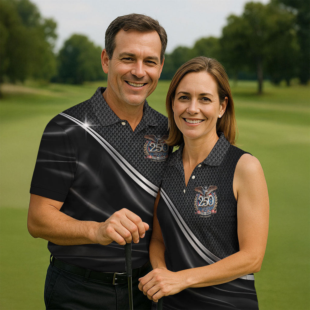 United States 250th Anniversary 4th Of July Golf Shirt, Patriotic Golf Shirt, Satin Print Golf Shirts For Men