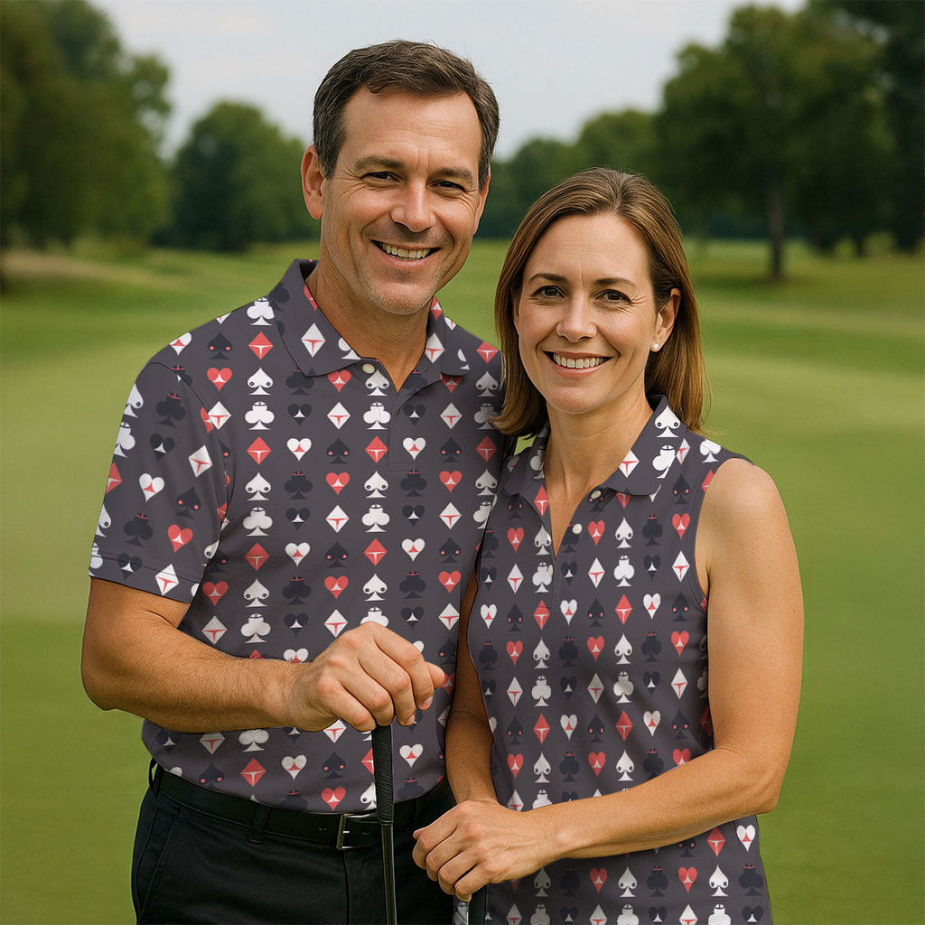 Casino Royale Dirty Funny Golf Tops For Men, Fun Golf Shirts For Men, Valentines Golf Gift, Polo ShirtFor Men