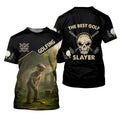 The Best Golf Slayer Custom Golf Polos For Men, Skull Shirt, Golf Shirts For Men, Gift For Golfers