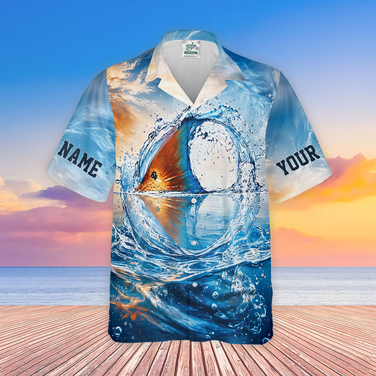 On Weekends I Hook Up With Big Girls UPF Shirt, Mens Fishing Apparel, Fishing Shirts For Men