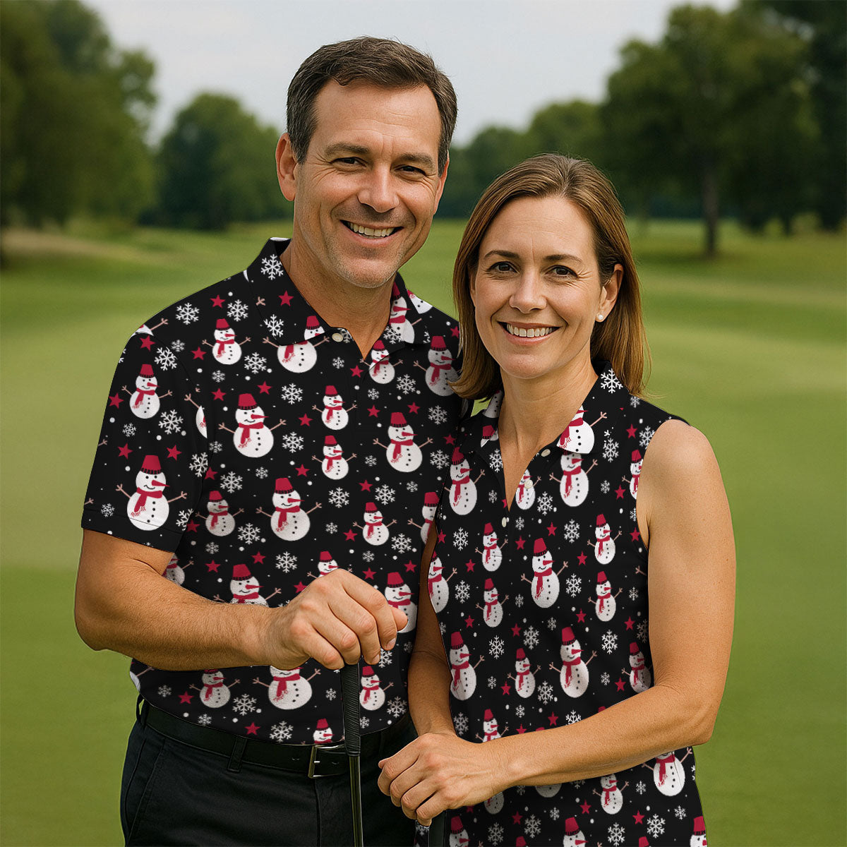 Ugly Santa Claus Golf Shirts, Gifts For Golf Lovers, Polo Shirts For Men, Golfing Apparel