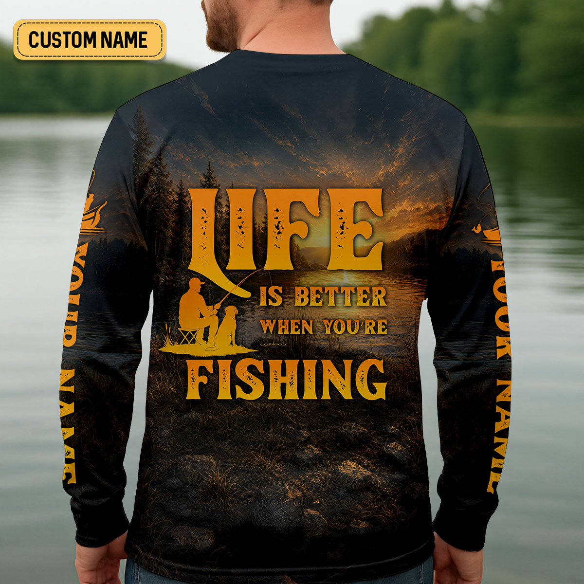 Life Is Better When You're Fishing UPF Shirt, Fishing Shirts For Men, Fishing Apparel