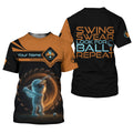 Swing Swear Look For Ball Repeat Shirt, Men's Funny Graphic Golf Polo Shirt, Gifts For Golfing Dad