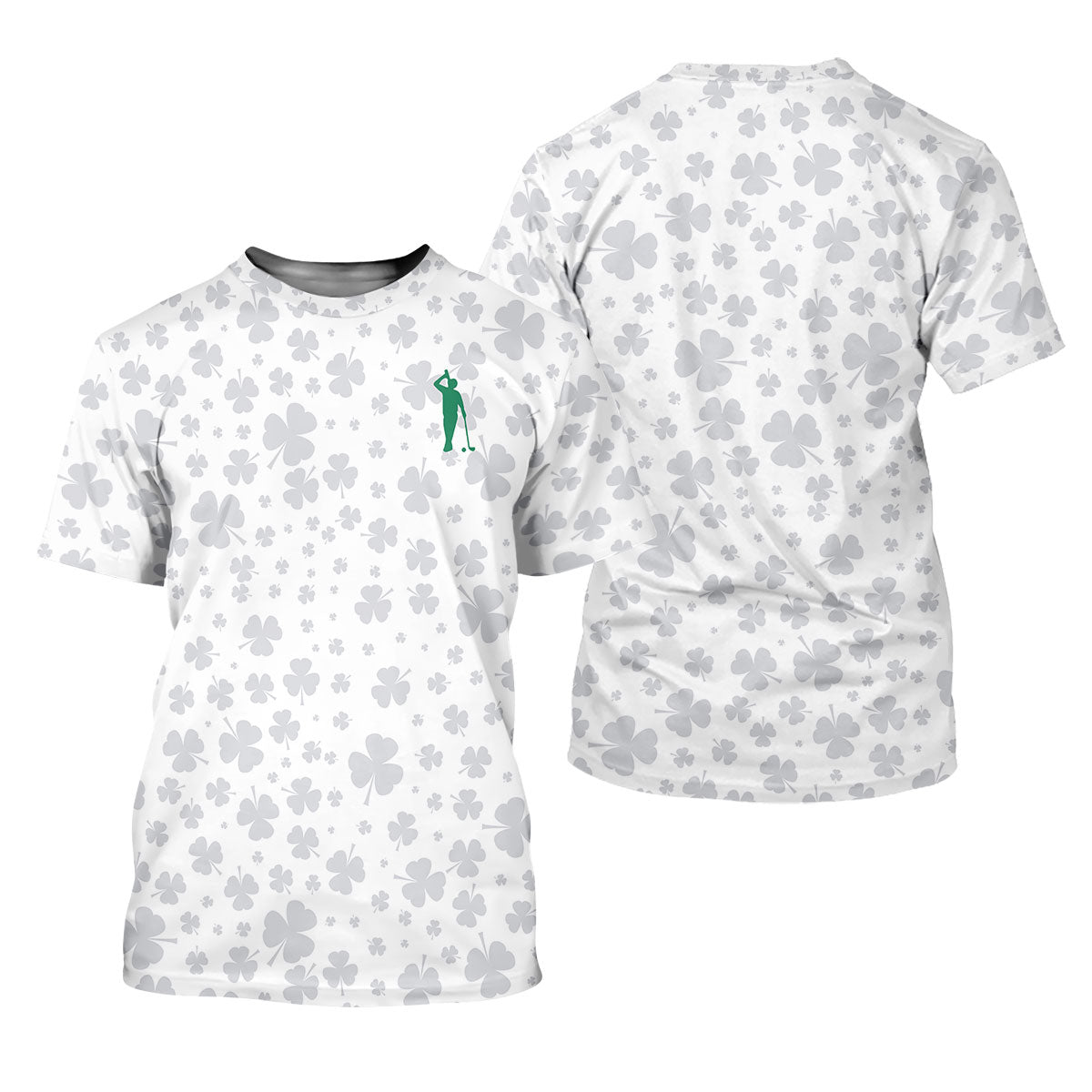 Shamrock Golf Polo ShirtMens Golf Shirt, St Patrick's Day Golf Shirt, Gift For Golfer
