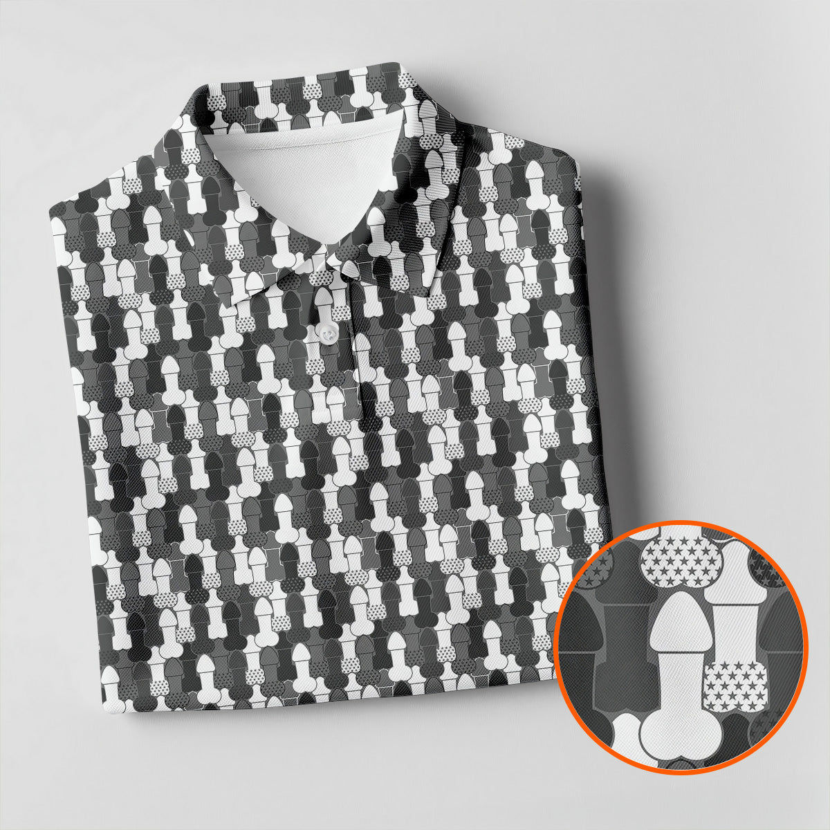 Funny Dirty Grey And White Golf Tops For Men, Fun Golf Shirts For Men, 250th Anniversary Golf Shirts For Men