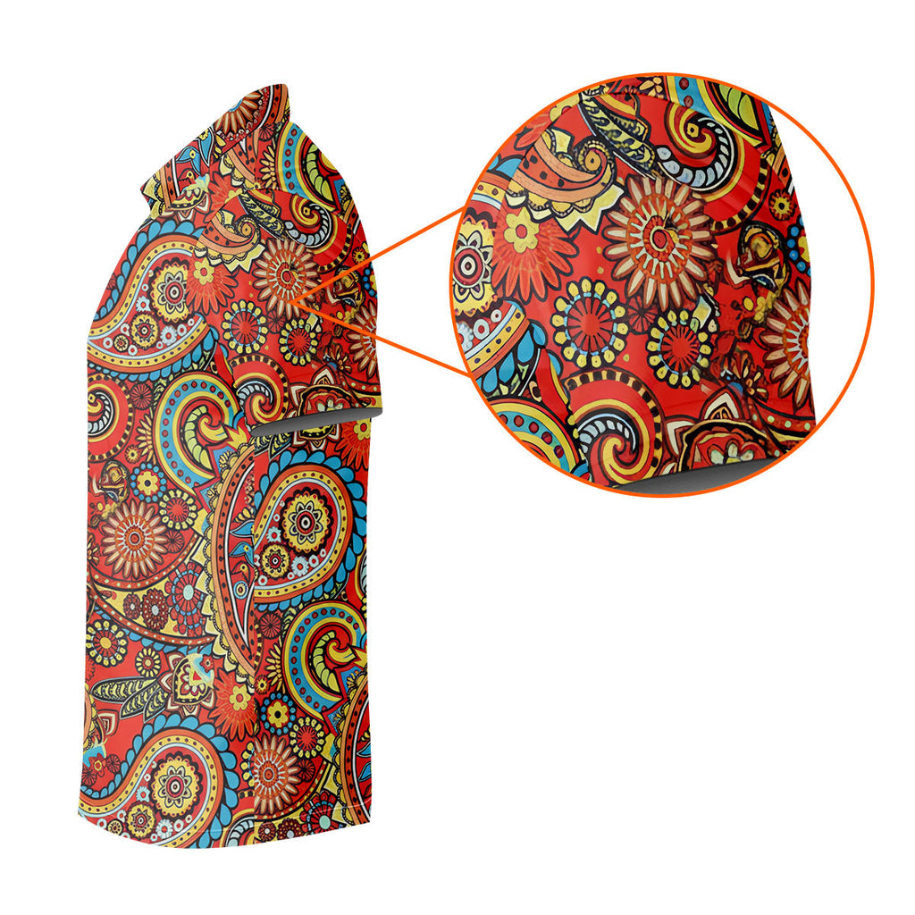 Paisley Design Golf Tops For Men, Boho Pattern Golf Shirts For Men, Polo Shirts For Men