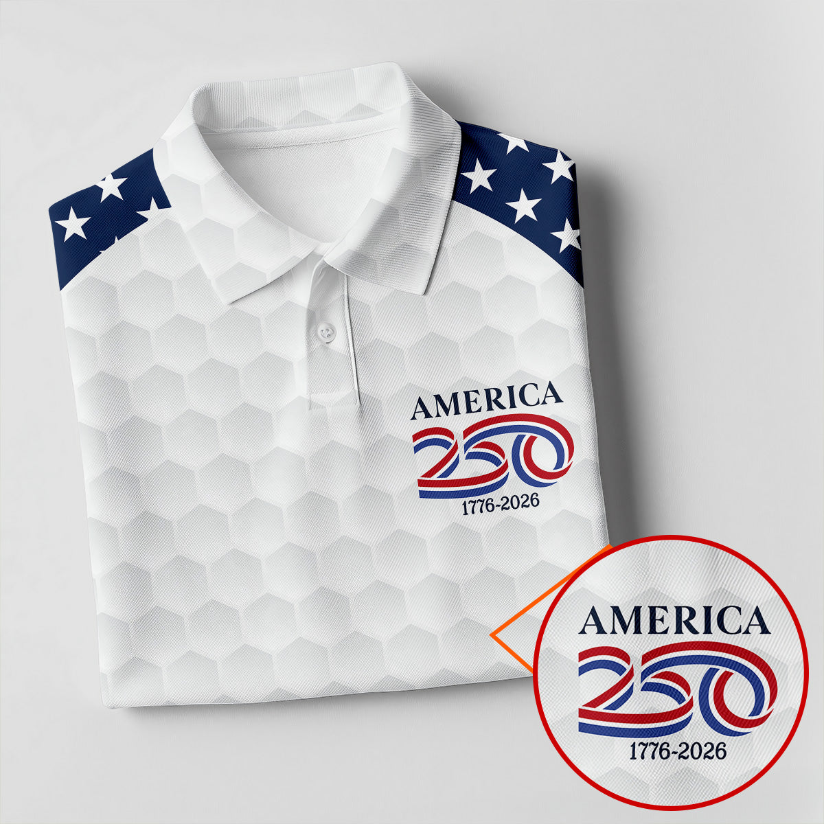 250th Anniversary Descendant Of A Patriot American Flag Golf Shirt, Patriotic 4th Of July Golf Shirts For Men