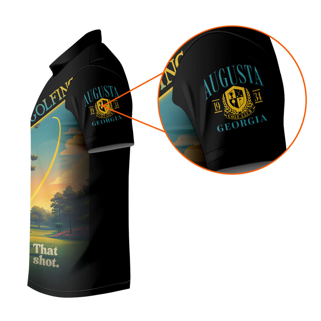 That Shot Augusta Georgia Golf Tournament Golf Shirts For Men, Performance Golf Shirt, Polo Shirts For Men