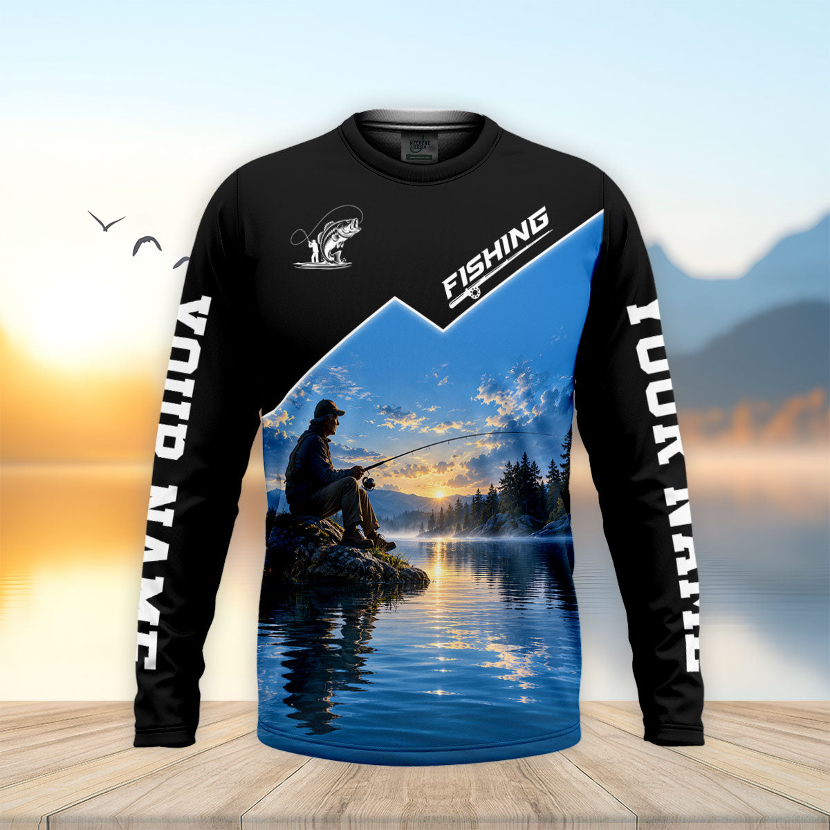 Fishing Is My Retirement Plan Bass Fishing UPF Shirt, Mens Fishing Shirt, Fishing Apparel