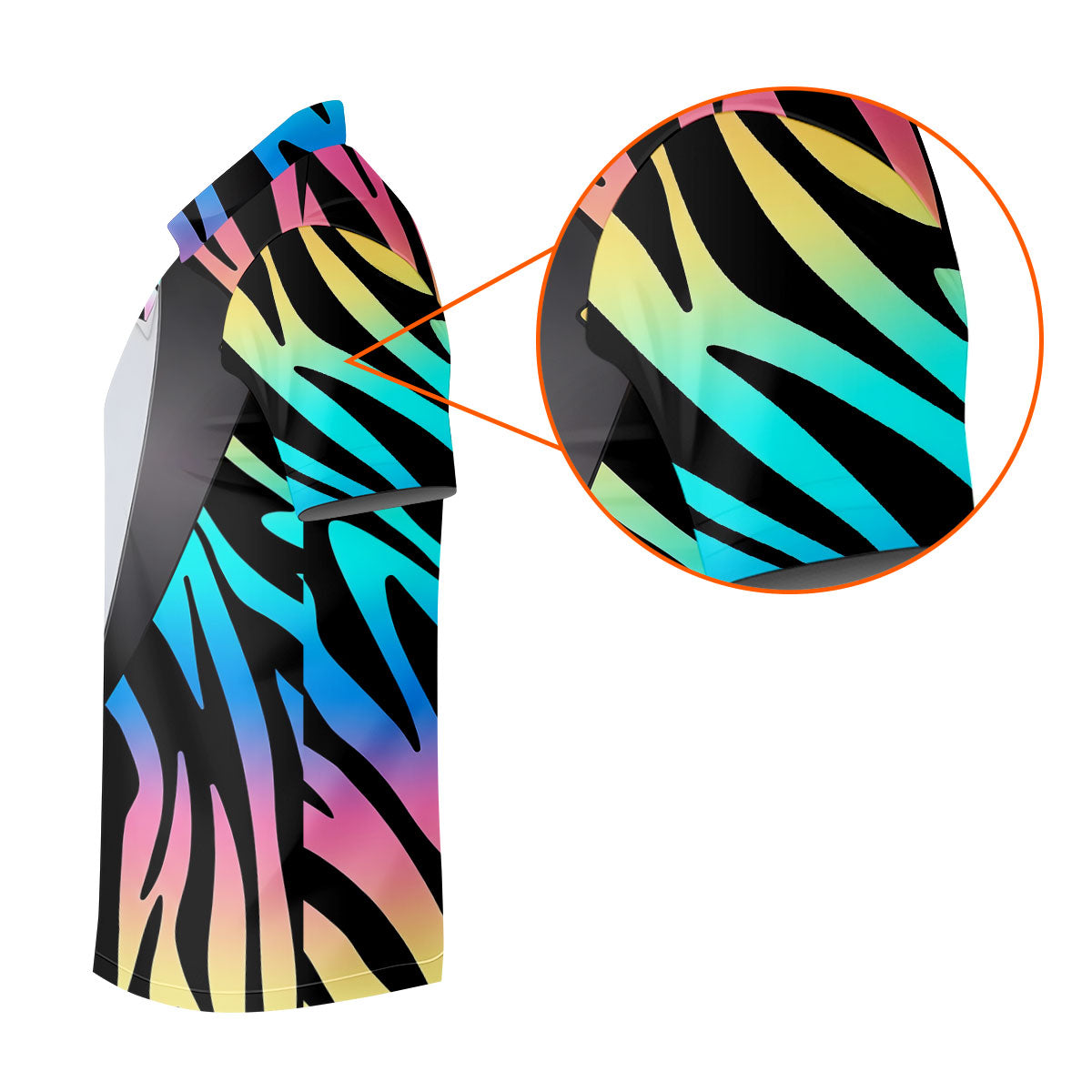 Colorful Zebra Funny Costume Hawaiian Golf Shirt, Polo Shirts For Men, Golf Shirts For Men