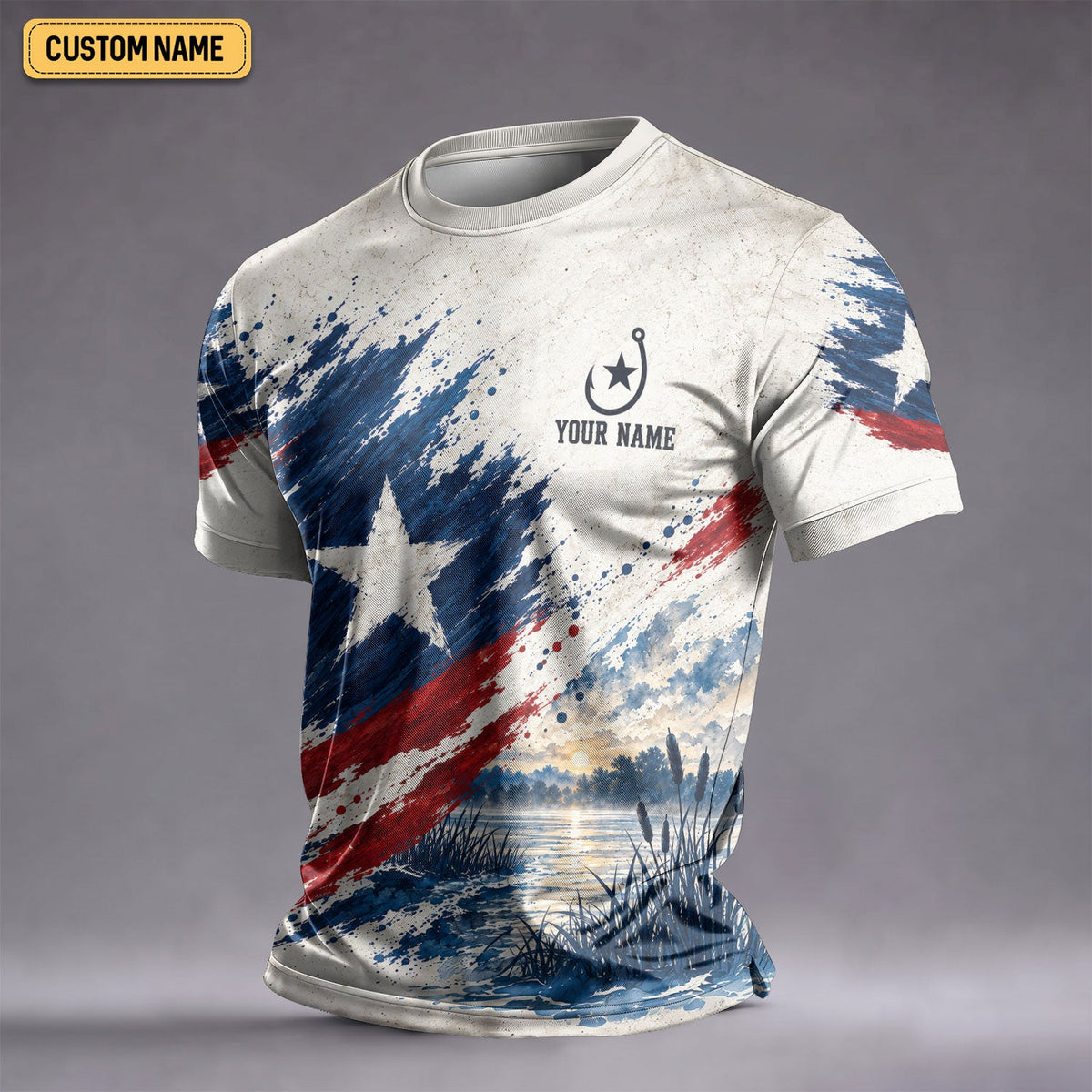 Personalized Texas Bass Fishing UPF Shirt, Fishing Shirts For Men, Bass Fishing Shirt