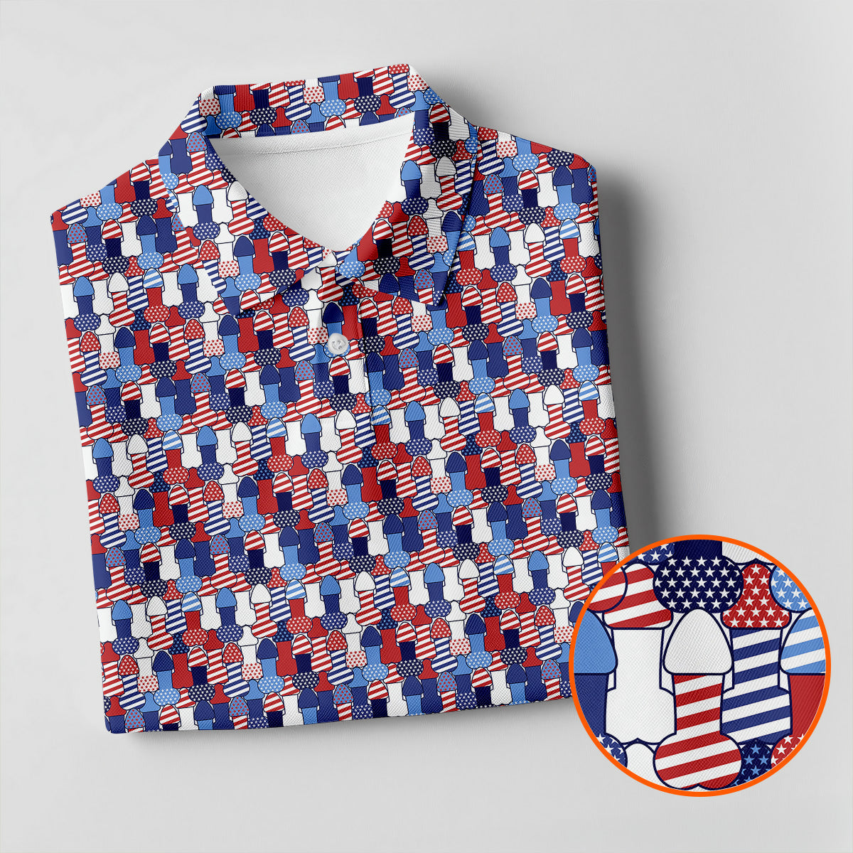 Funny Dirty Red White Blue Patriotic Golf Shirts, Fun Golf Shirts For Men, 250th Anniversary Golf Shirts For Men
