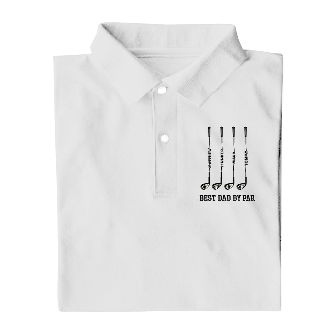 Best Dad By Par Father's Day Golf Shirt, Golf Gift For Dad, Polo Shirts For Men