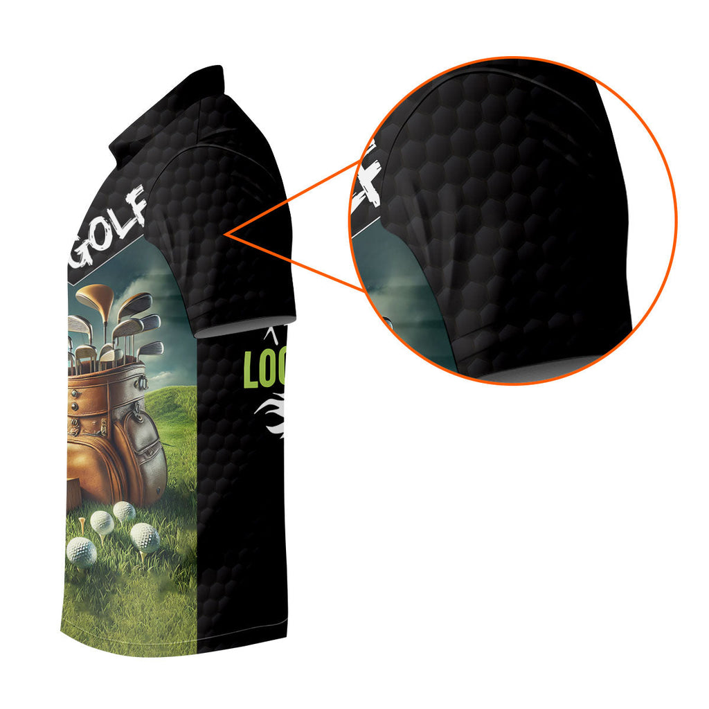 Swing Swear Look For Ball Repeat Funny Golf Shirt, Custom Golf Shirts, Golf Shirts For Men